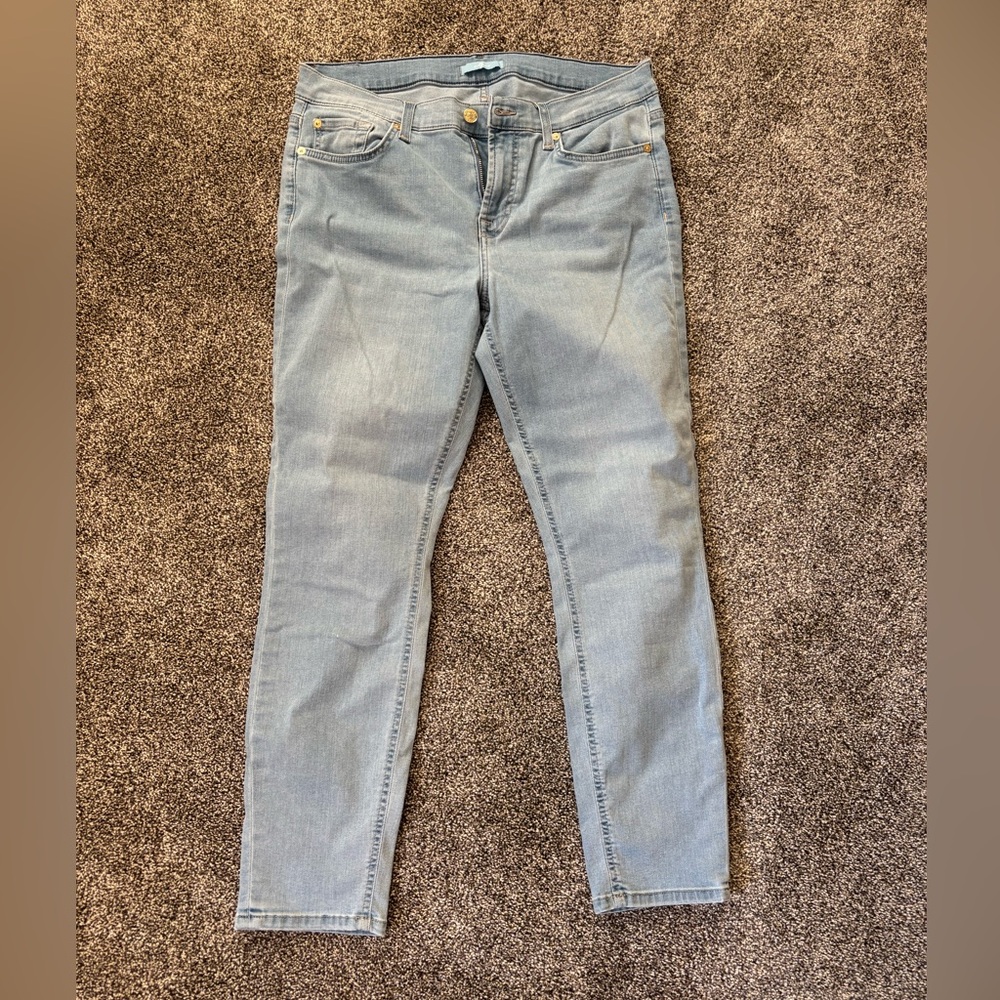 7 for all mankind- high waisted skinny jeans size 31